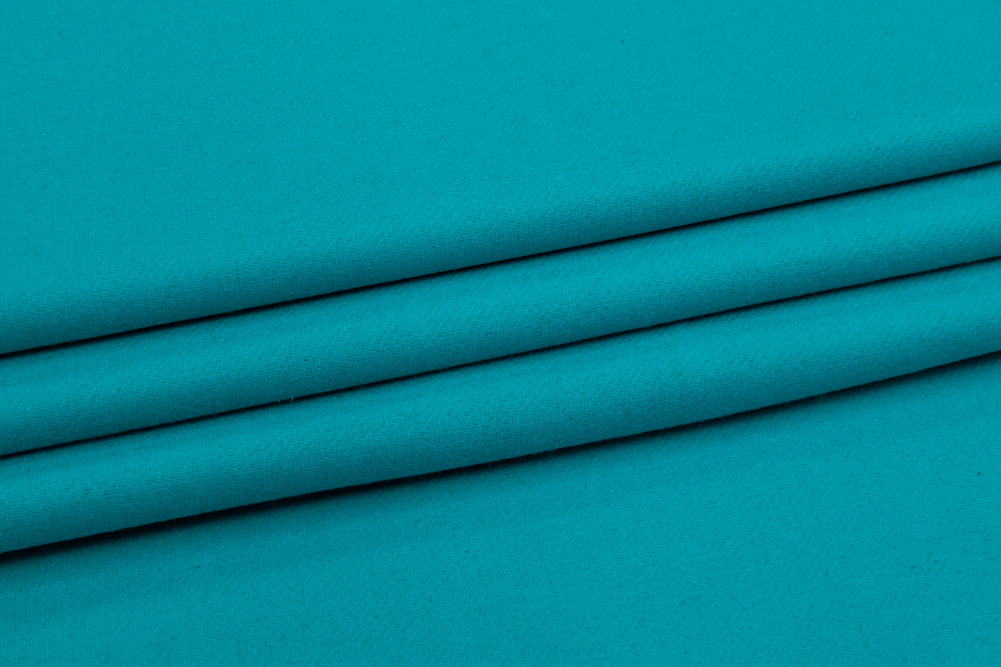 Double Faced Italian Wool Twill Coating - Turquoise