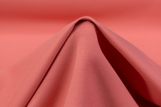 Double Faced Solid Italian Wool - Coral