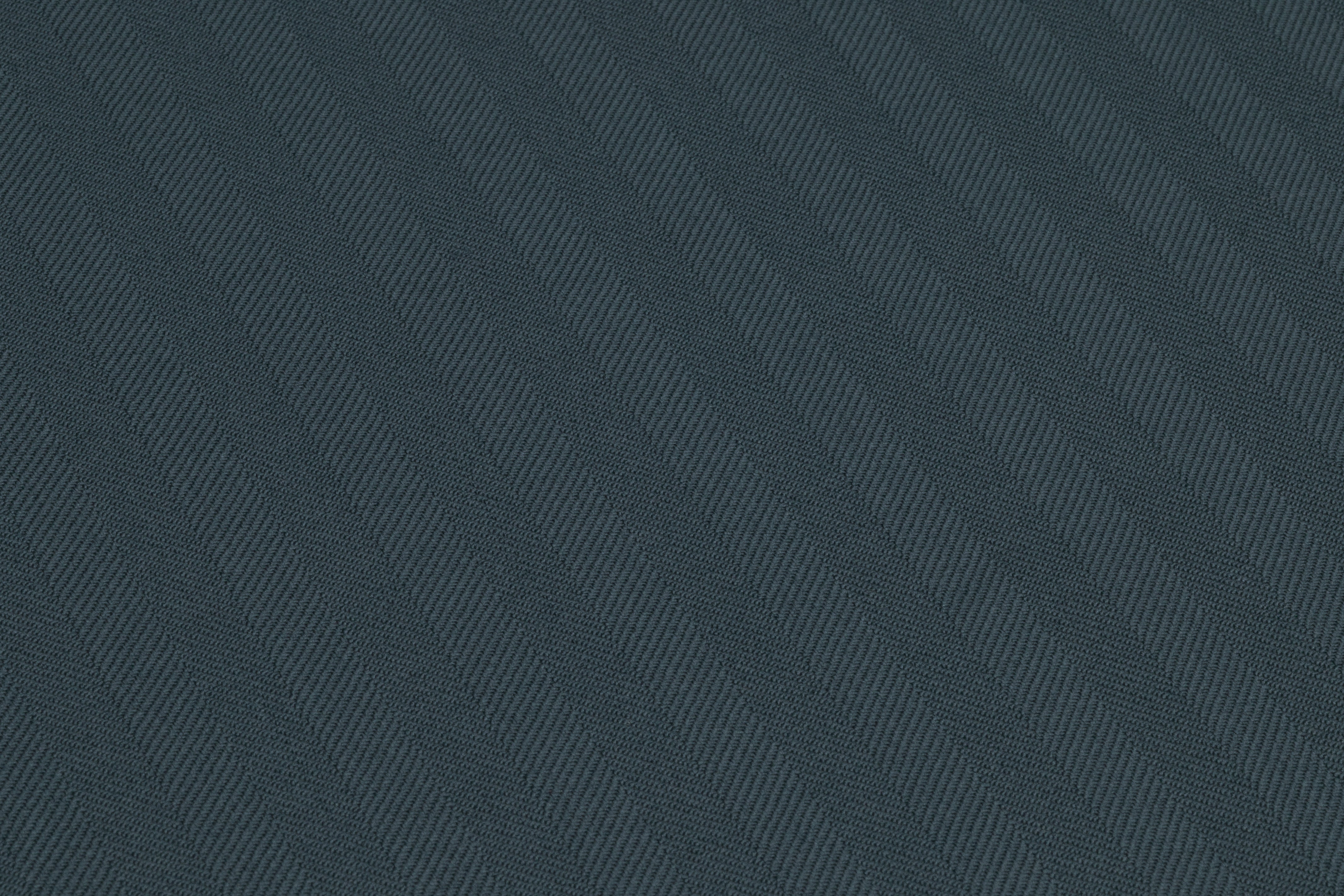 Herringbone Italian Wool Suiting - Deep Slate Blue