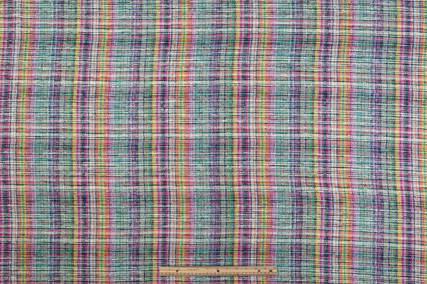 Italian Cotton Viscose Tweed - Multicolor