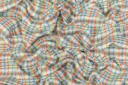 Italian Cotton Viscose Blend Tweed - Multicolor