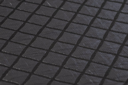 Diamond Metallic Brocade - Charcoal Gray