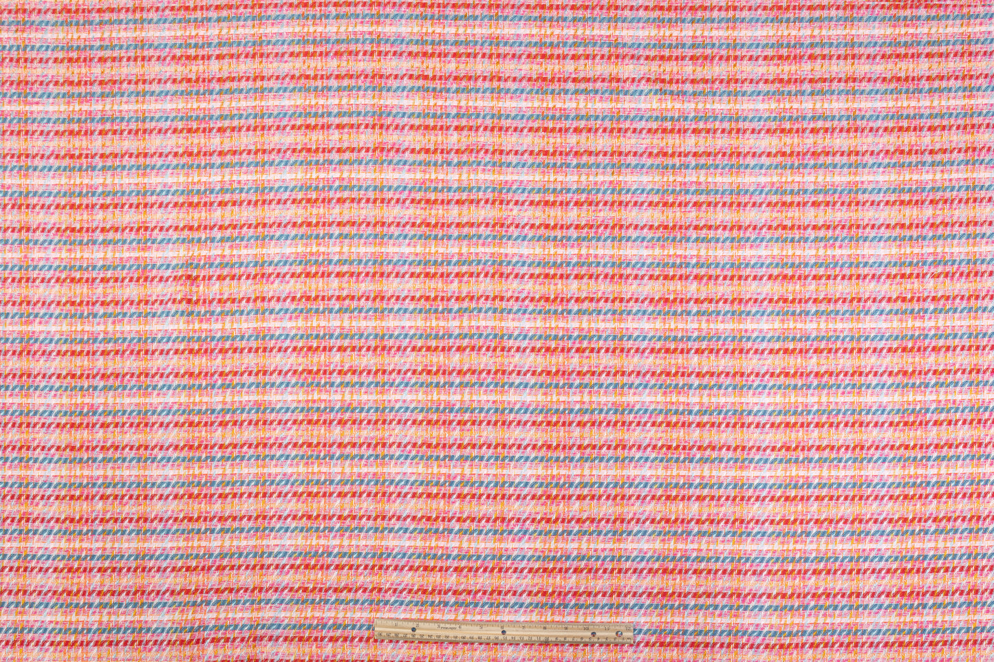 Italian Cotton Viscose Blend Tweed - Pink