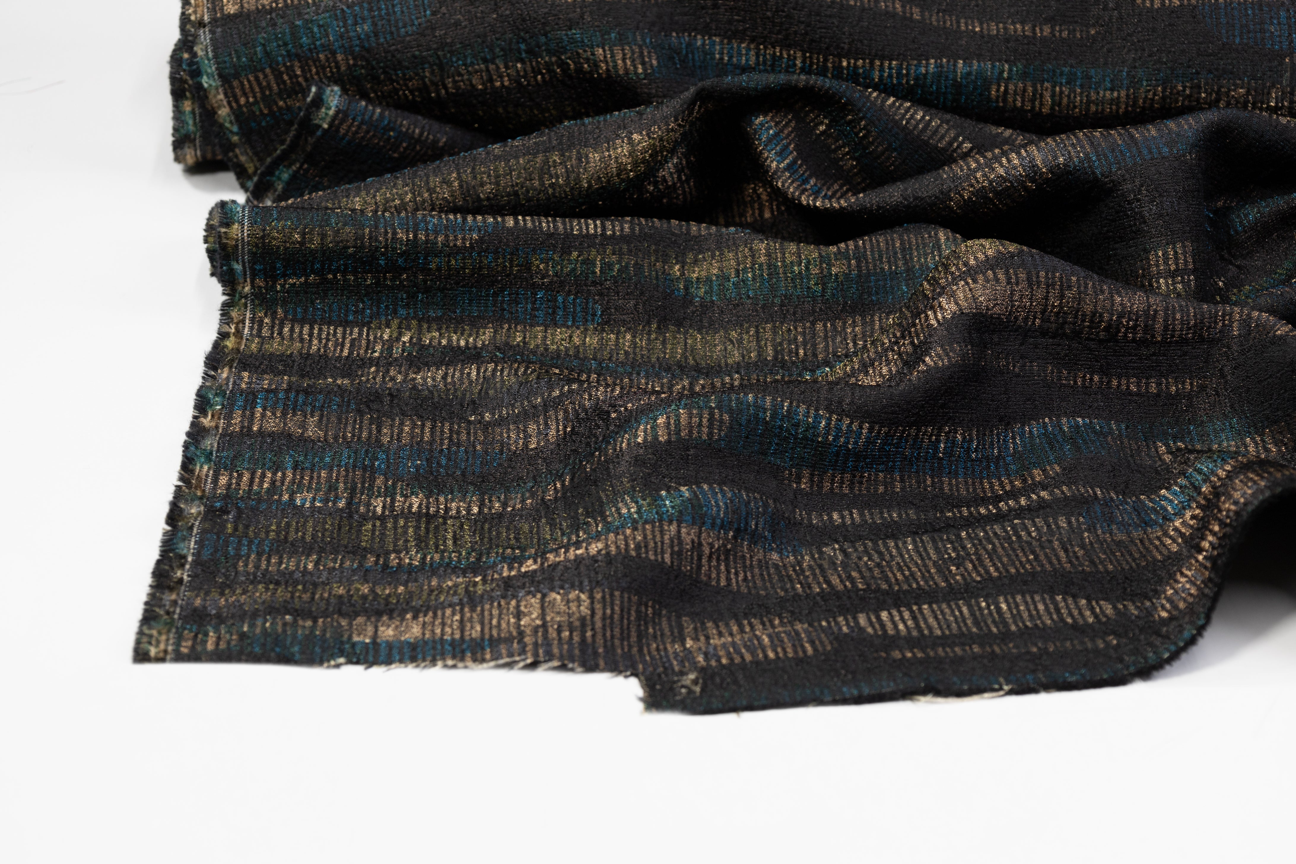 Marni - Printed Italian Brocade - Khaki / Teal / Black