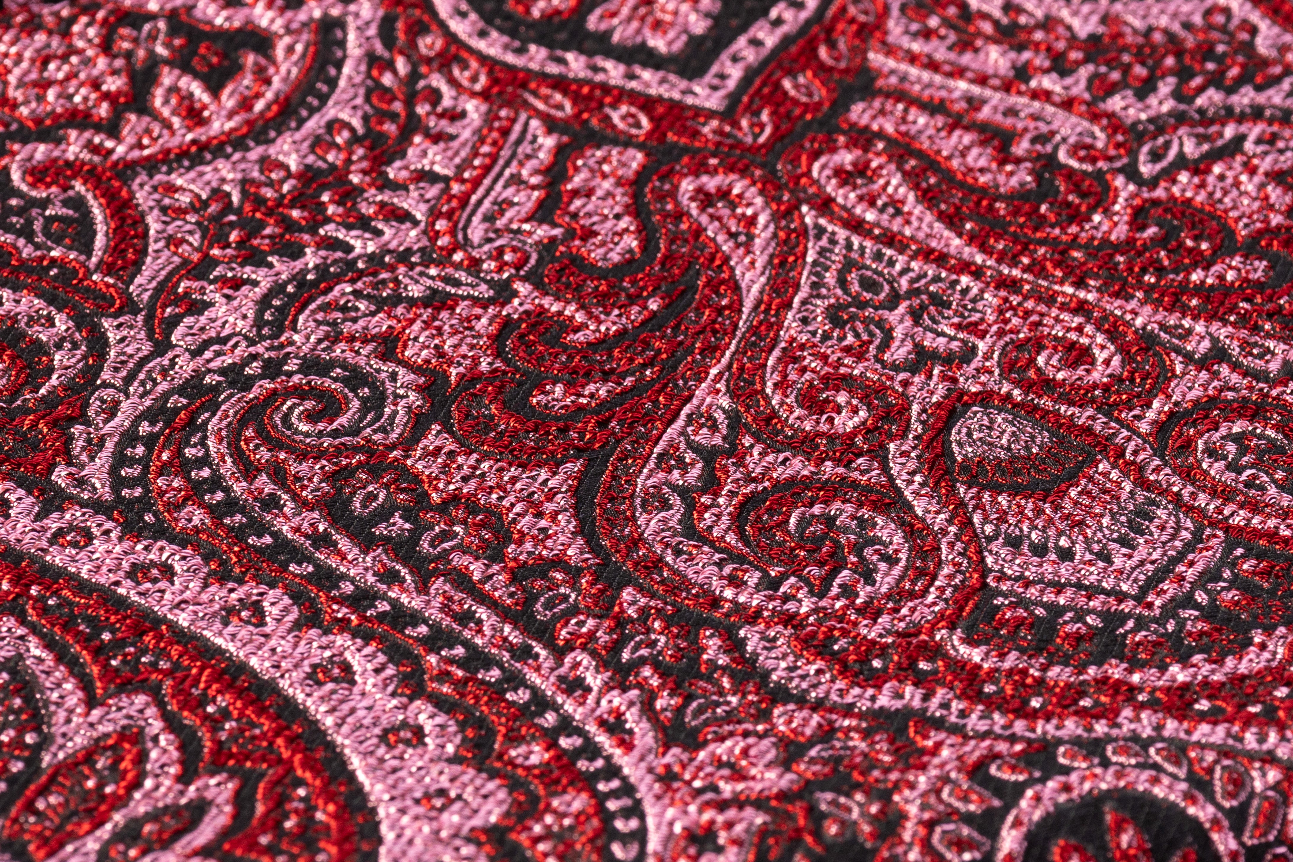 Damask Italian Brocade - Pink / Red