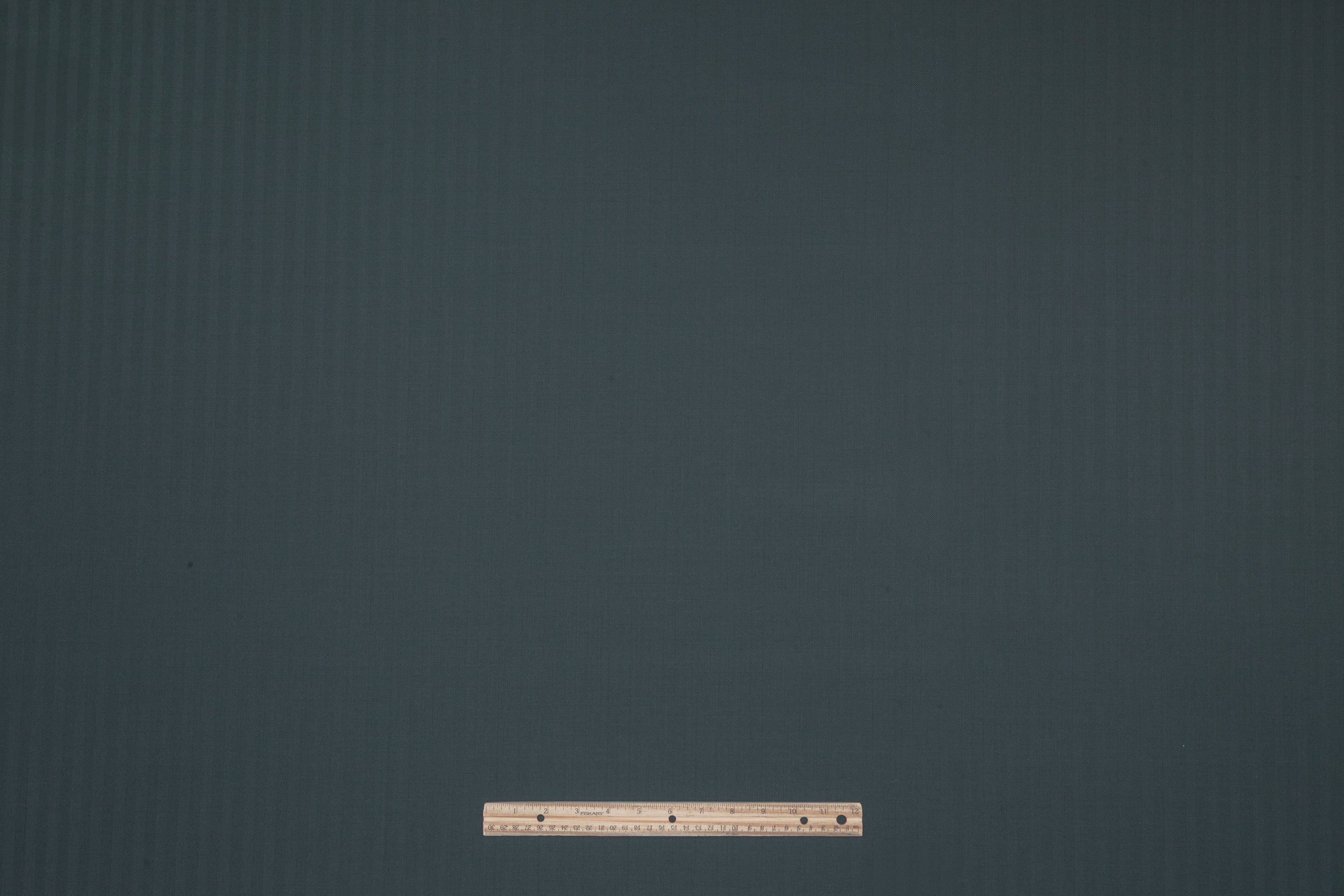 Herringbone Italian Wool Suiting - Deep Slate Blue