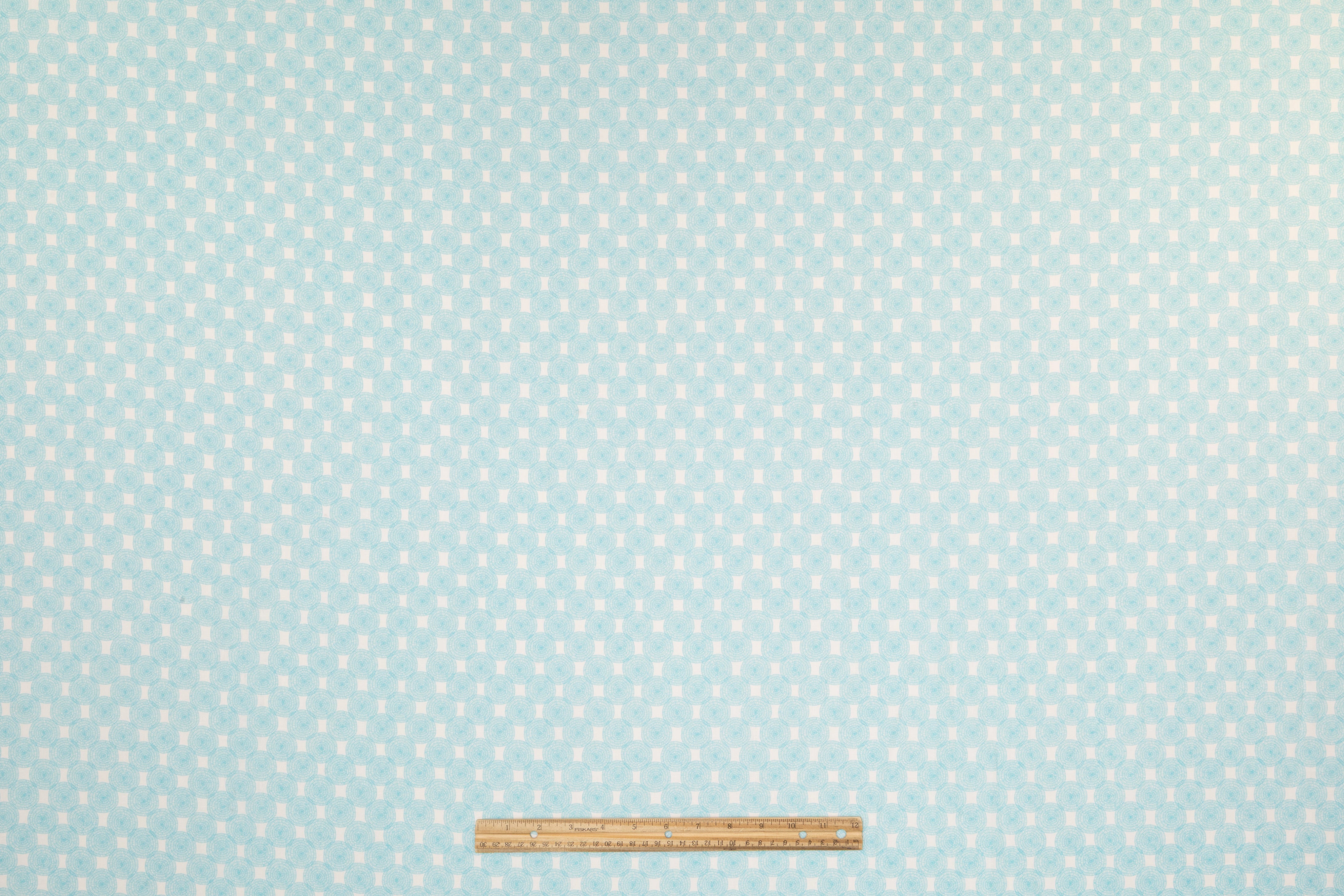 Italian Cotton Linen Blend - Aqua Blue