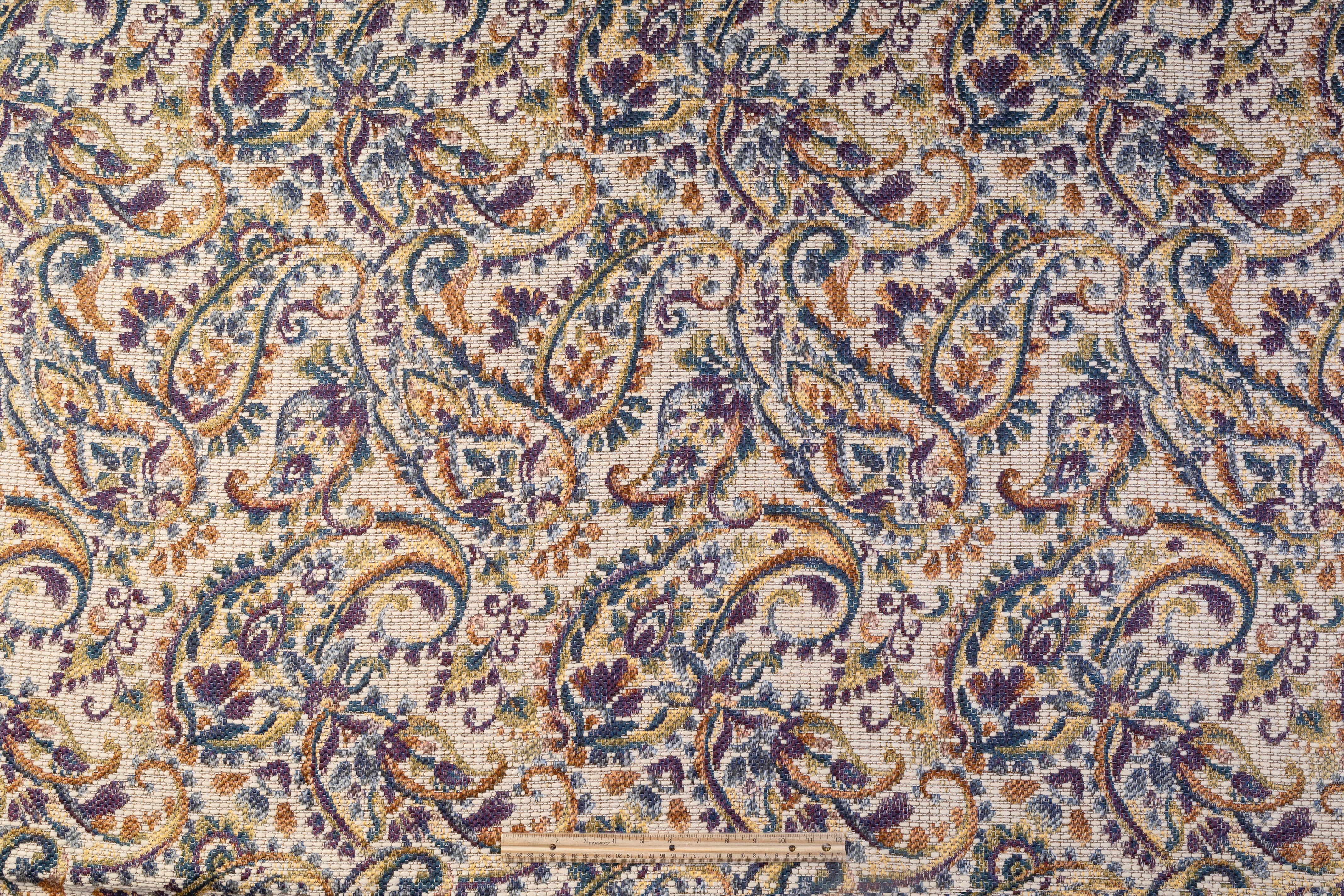 Paisley Italian Tweed Brocade - Beige