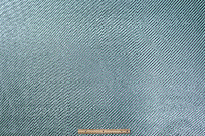 Diagonal Striped Metallic Brocade - Green / Purple