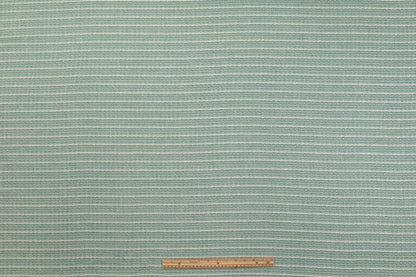Italian Cotton Viscose Tweed - Green / White