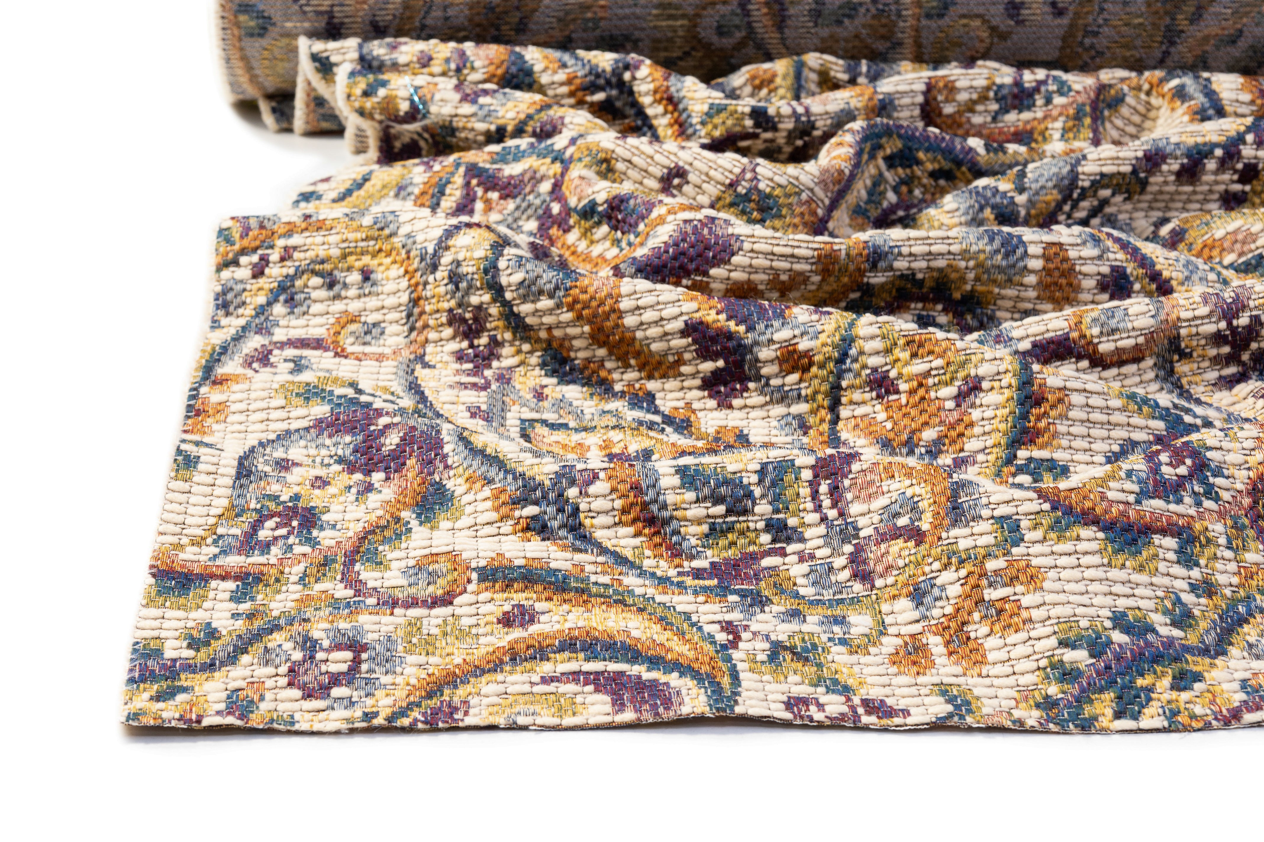 Paisley Italian Tweed Brocade - Beige