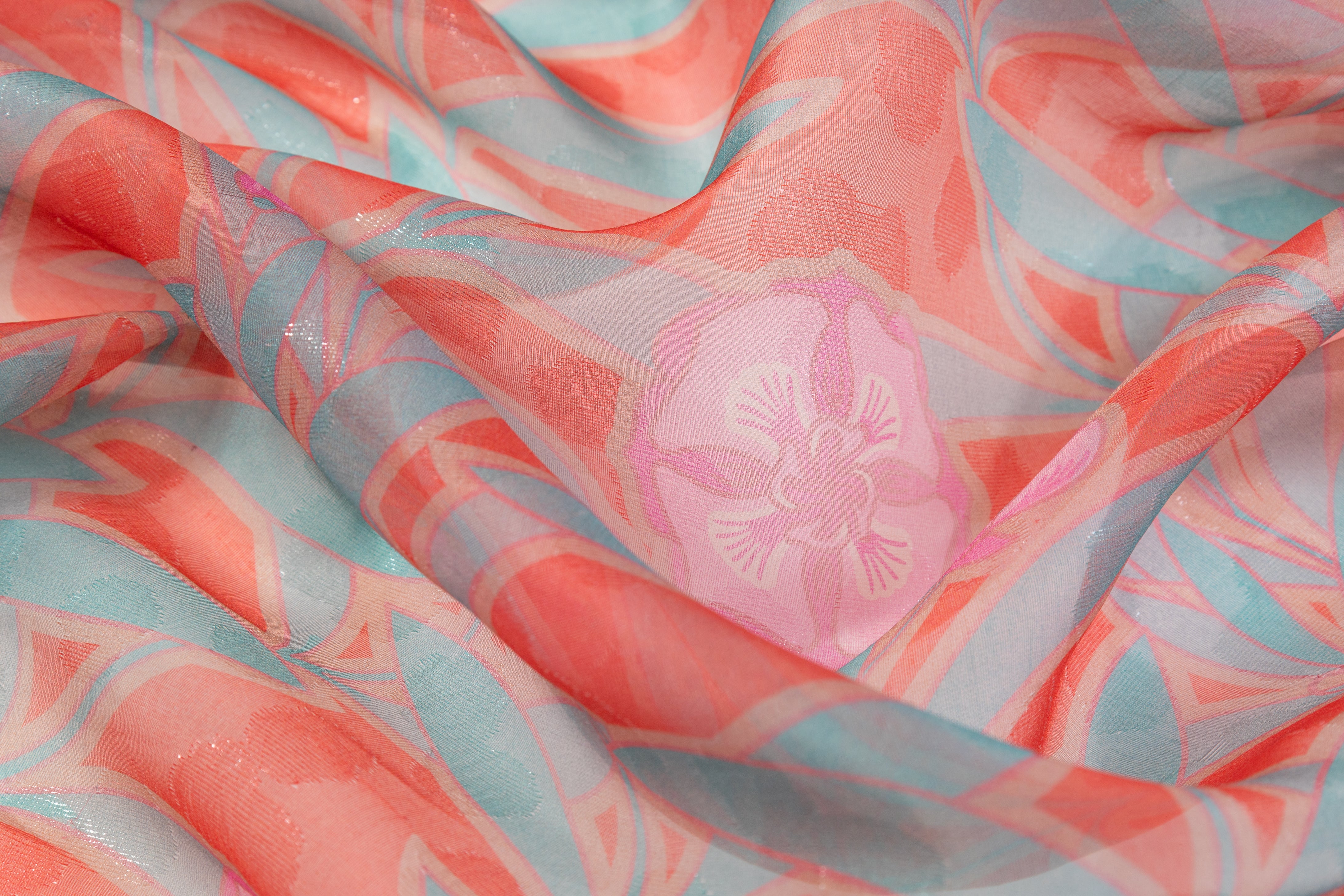 Metallic Italian Silk Organza - Multicolor
