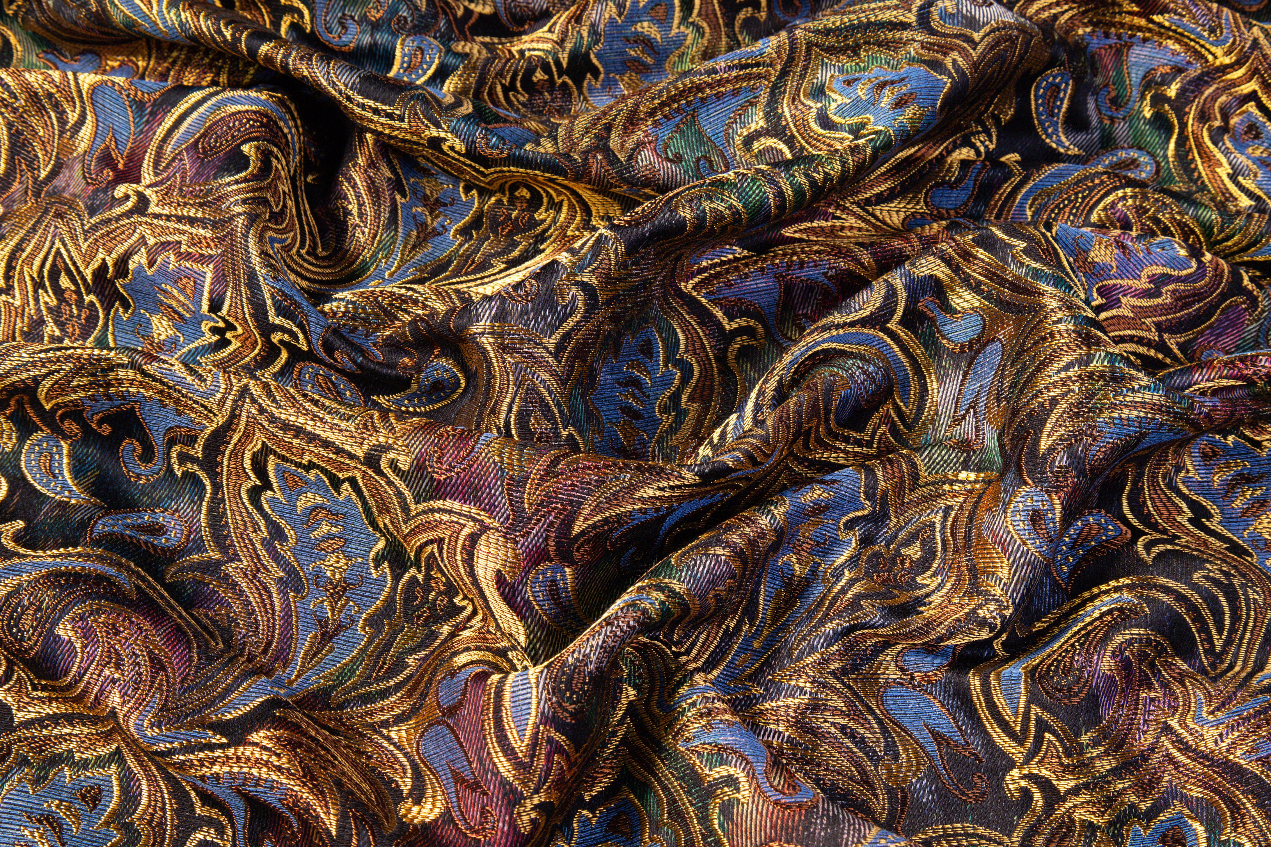 Floral Baroque Italian Chiné Brocade - Gold