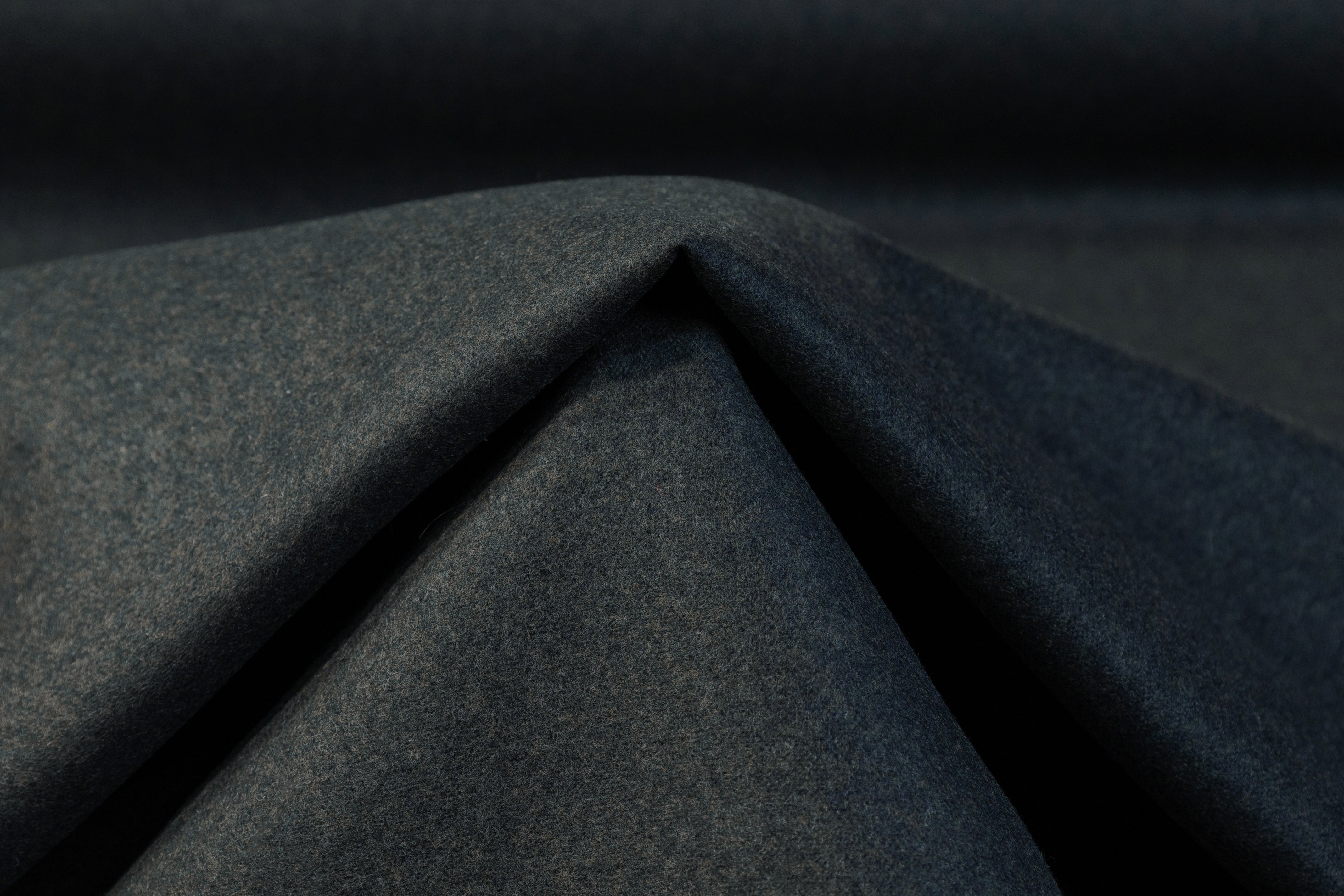 Italian Wool Blend Felt - Dark Green