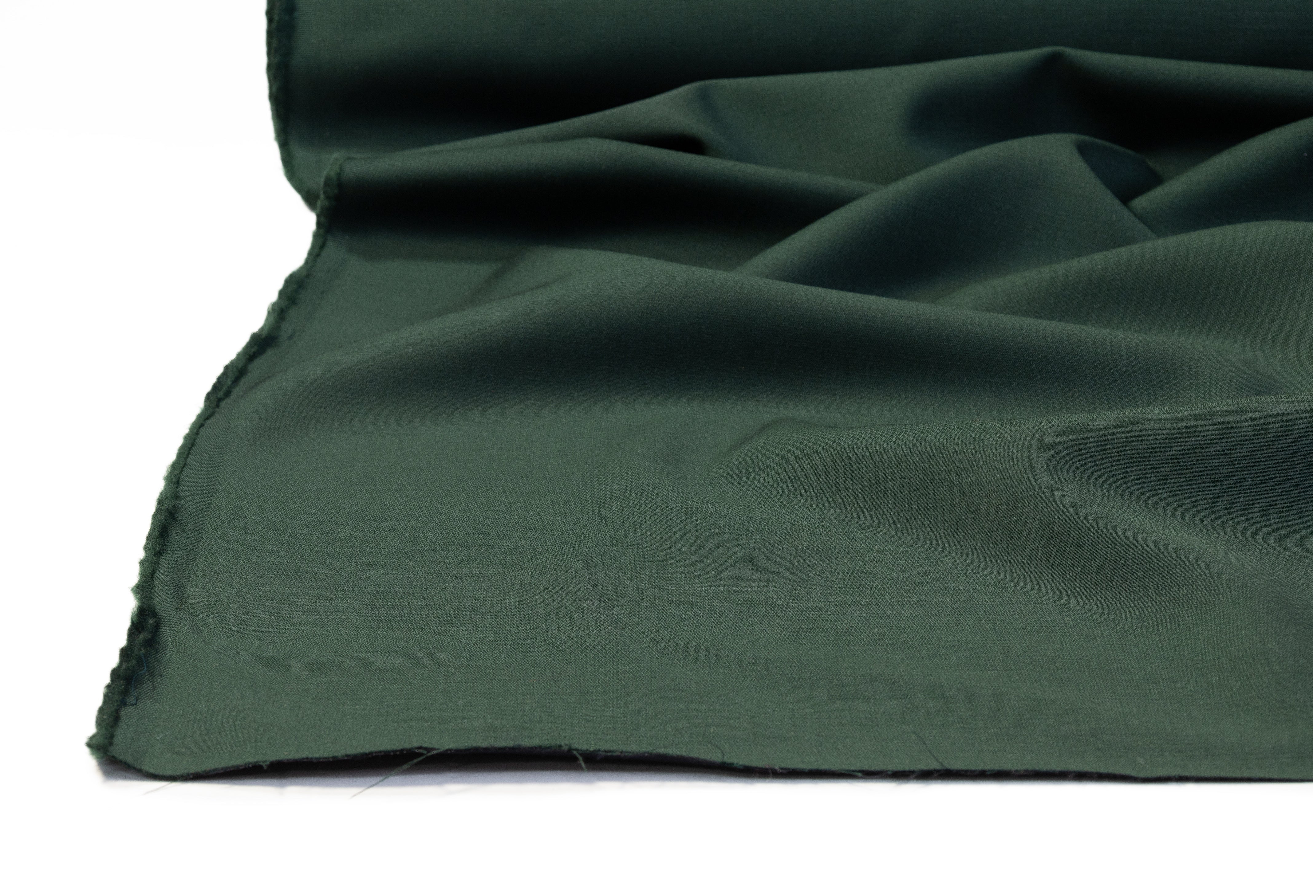 Fused Italian Wool Suiting - Evergreen