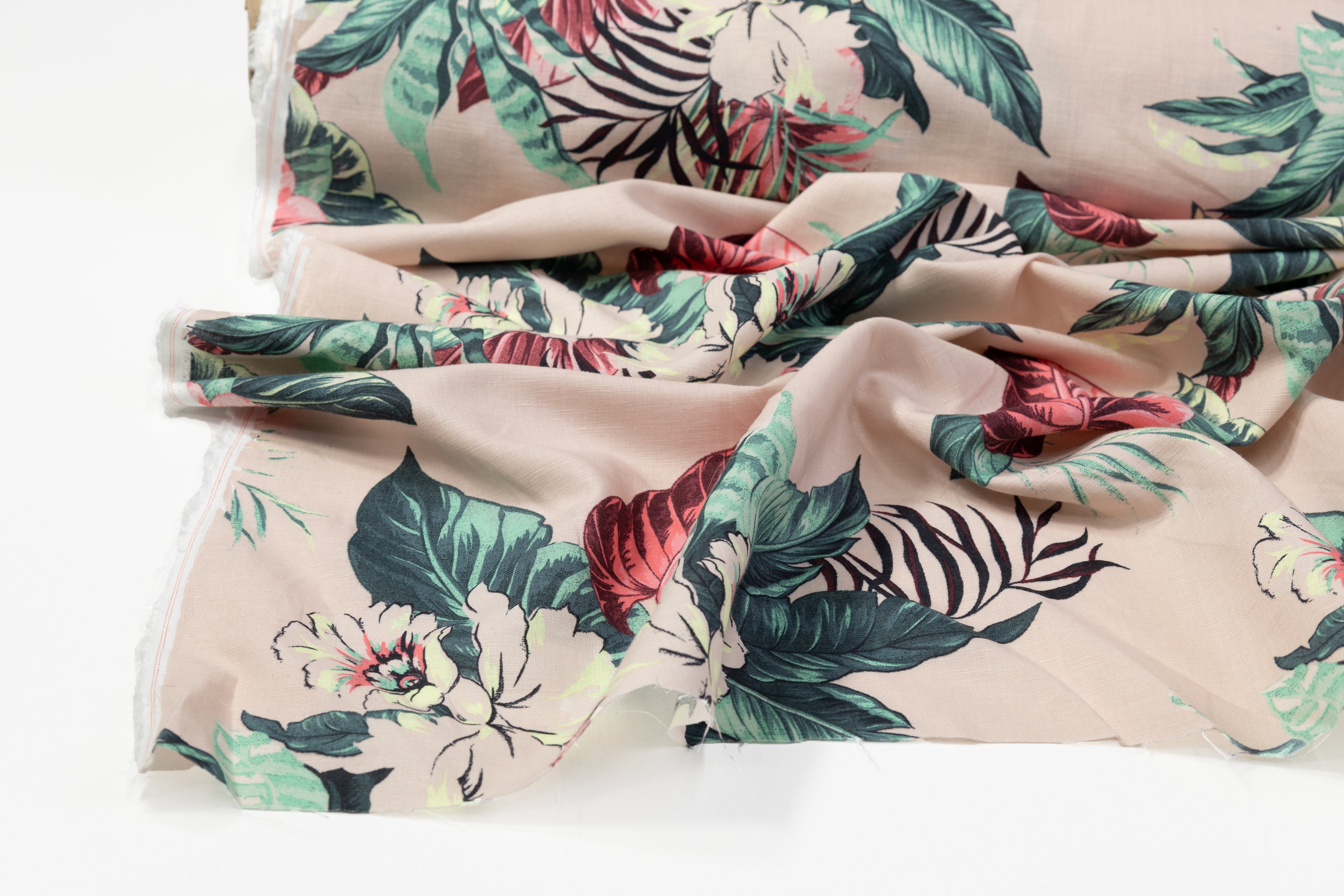 Floral Printed Italian Linen - Multicolor