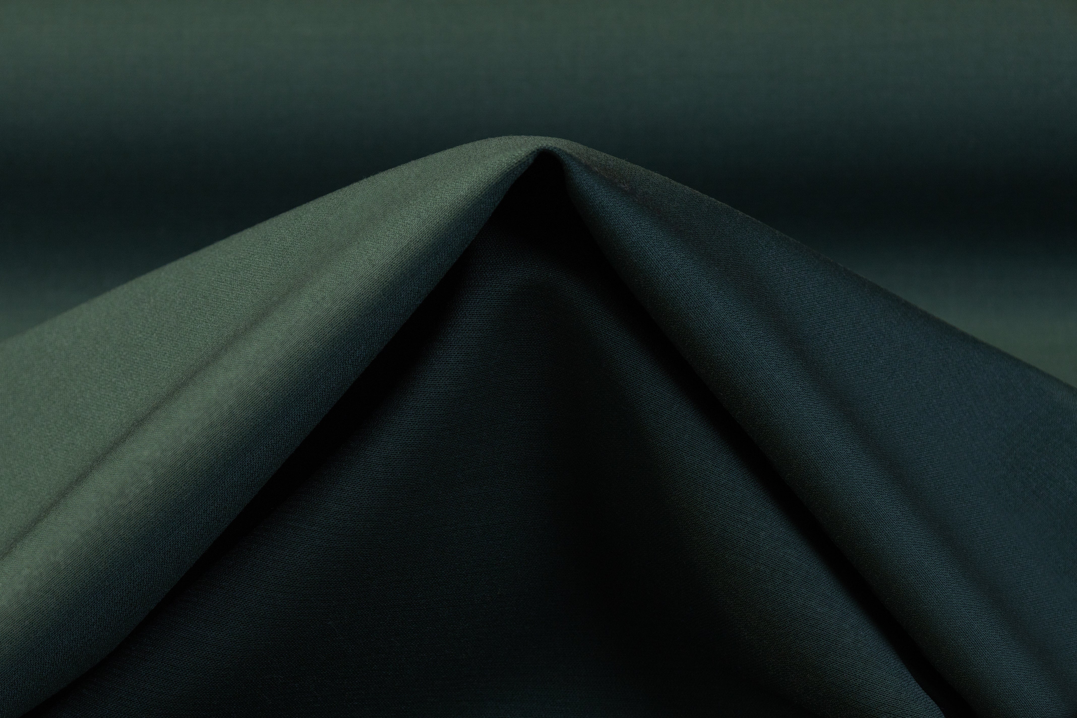 Fused Italian Wool Suiting - Evergreen