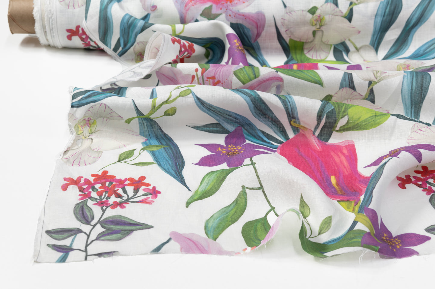 Floral Italian Linen - Multicolor