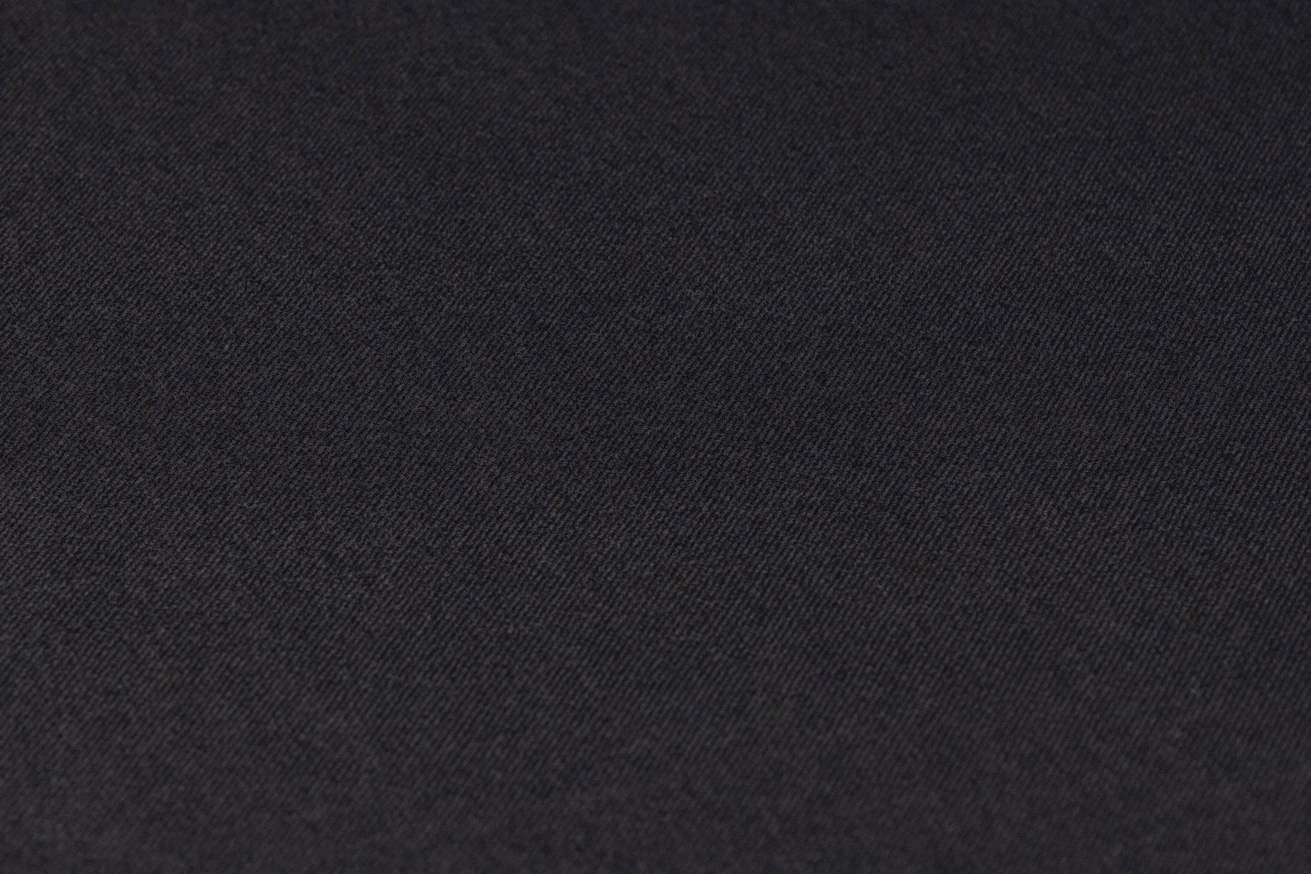 Italian Wool Stretch Suiting - Black