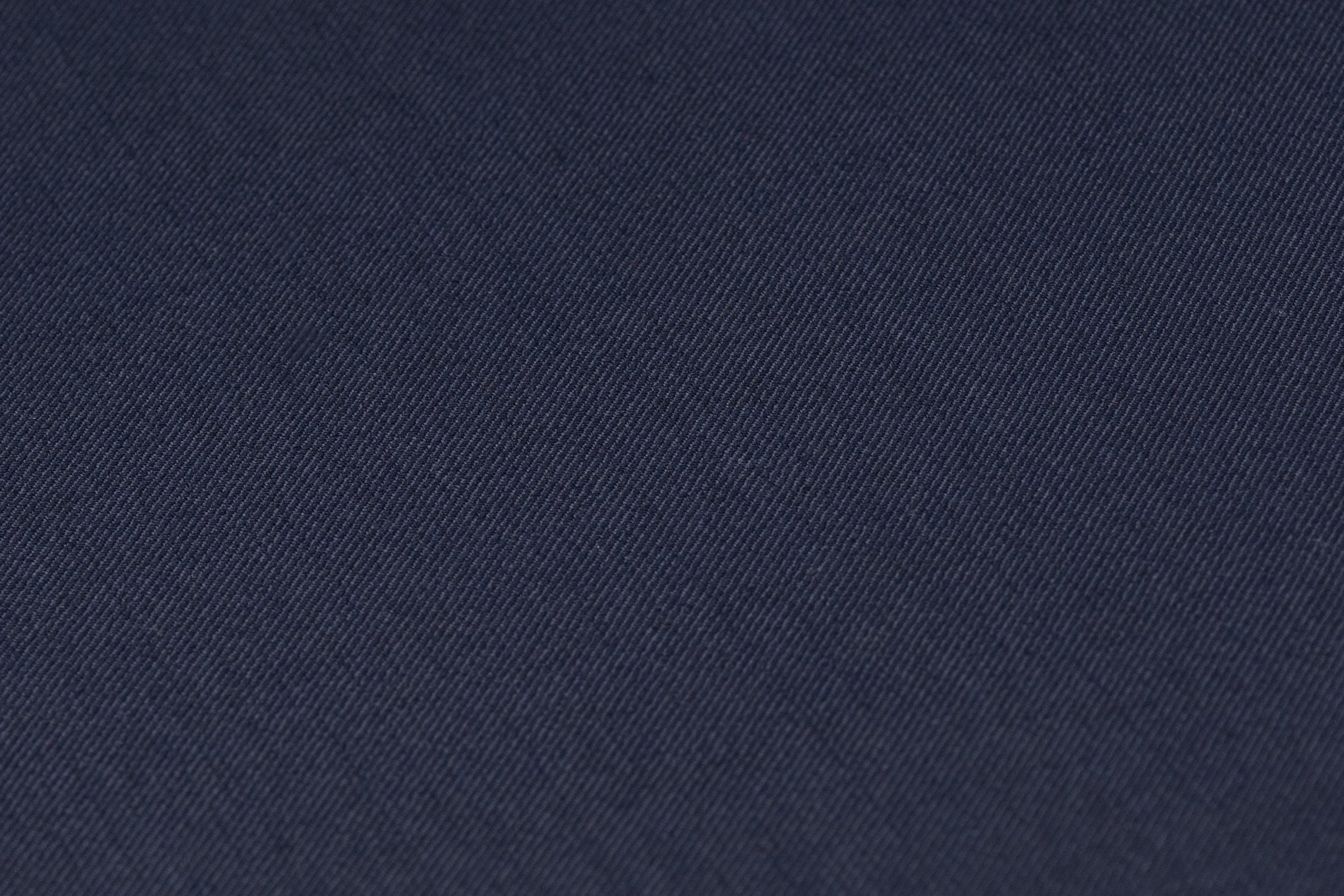 Poly Wool Stretch Suiting - Navy Blue
