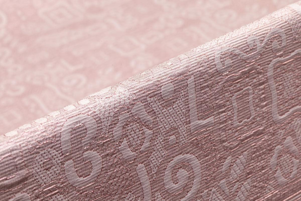 Abstract Metallic Italian Brocade - Pink