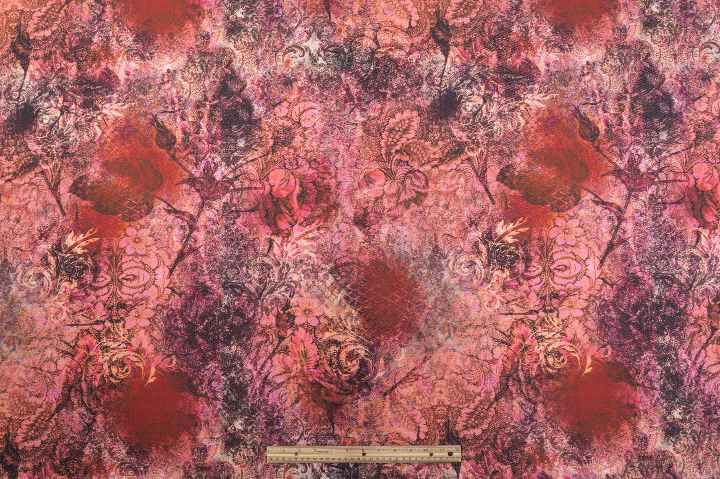 Printed Italian Wool Twill - Rose Pink