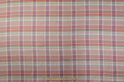 Plaid Italian Linen - Pink