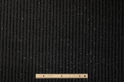Piacenza - Embroidered Italian Wool - Black