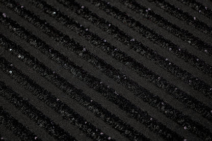 Piacenza - Embroidered Italian Wool - Black