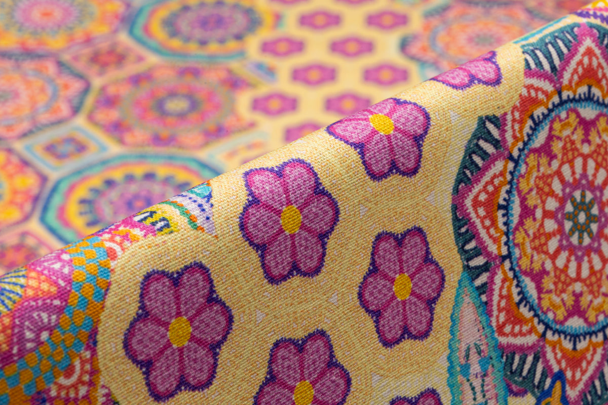 Bohemian Italian Viscose Linen Blend - Multicolor