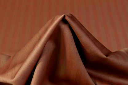 Iridescent Herringbone Wool Suiting - Fire Rust