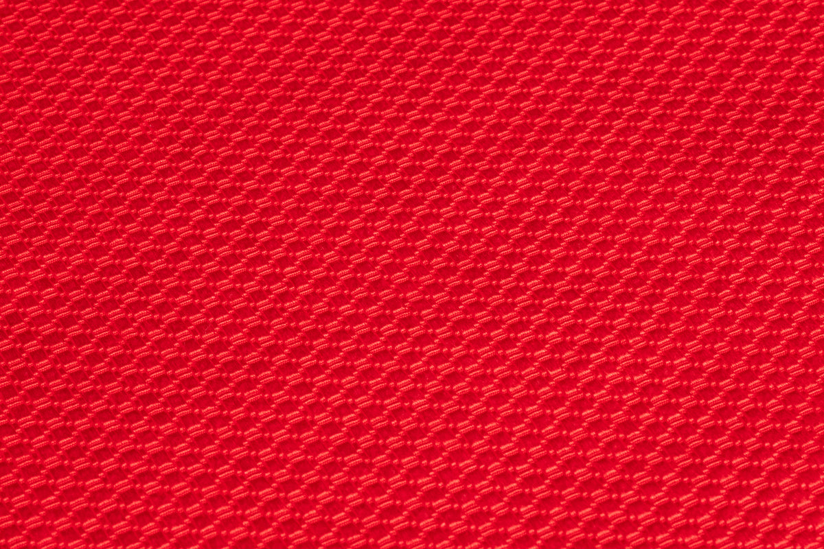 Textured Italian Silk and Wool Brocade - Red