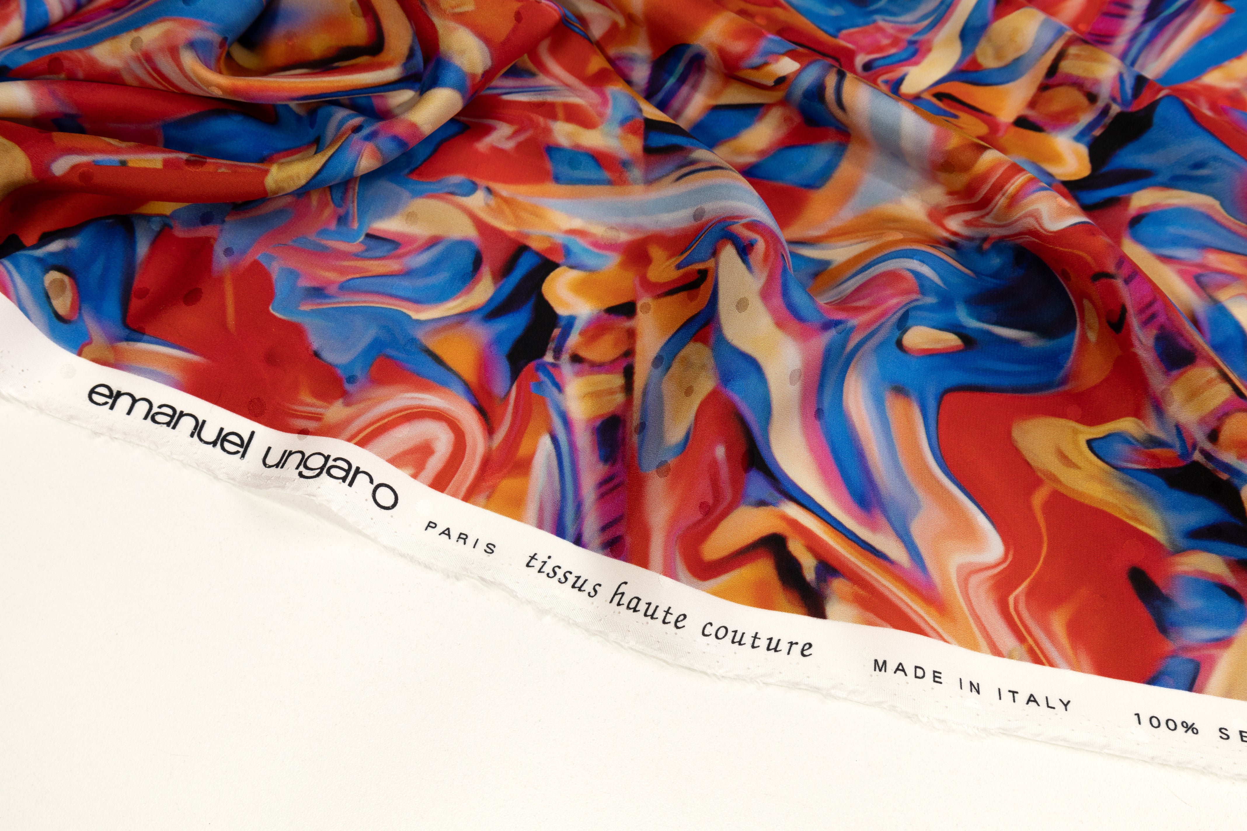 Emanuel Ungaro - Printed Italian Silk Jacquard - Multicolor