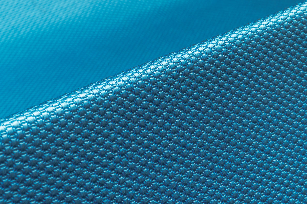 Textured Italian Silk and Wool Brocade - Blue