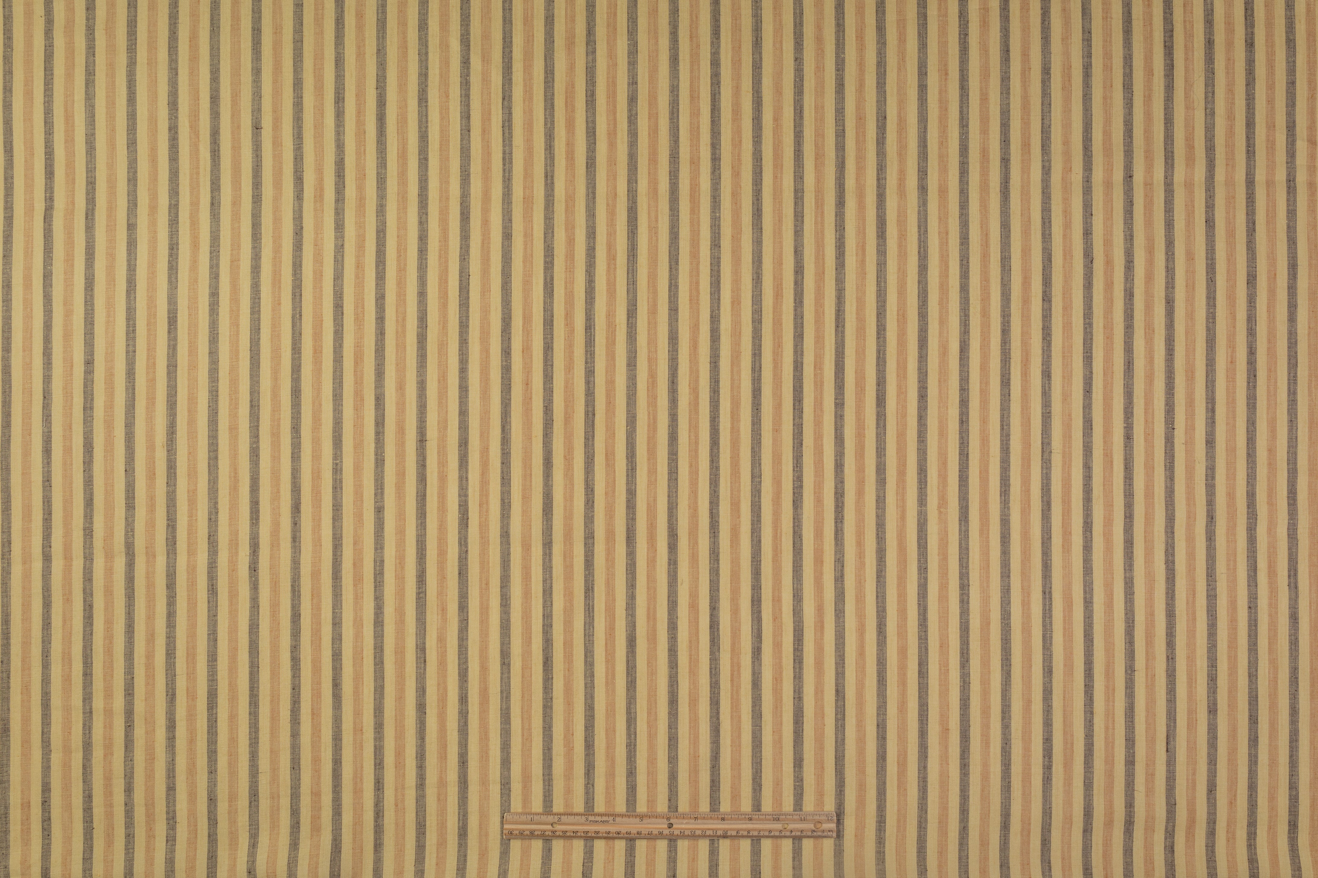Striped Linen - Beige / Brown