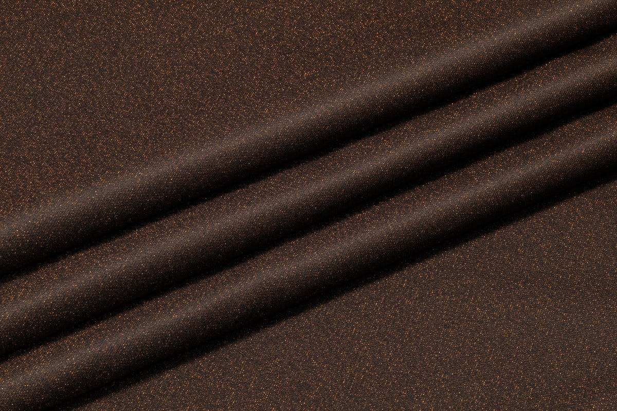Heavy Italian Silk Blend Lamé - Bronze