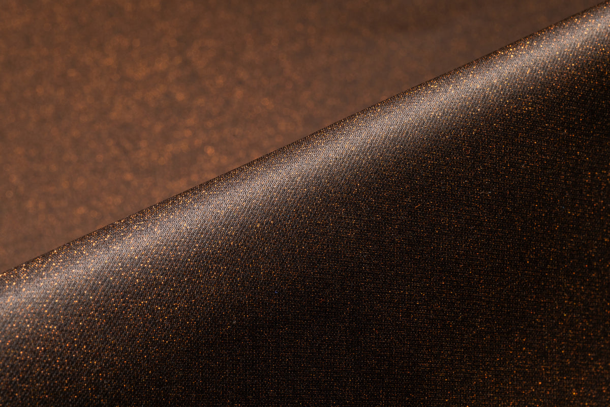 Heavy Italian Silk Blend Lamé - Bronze