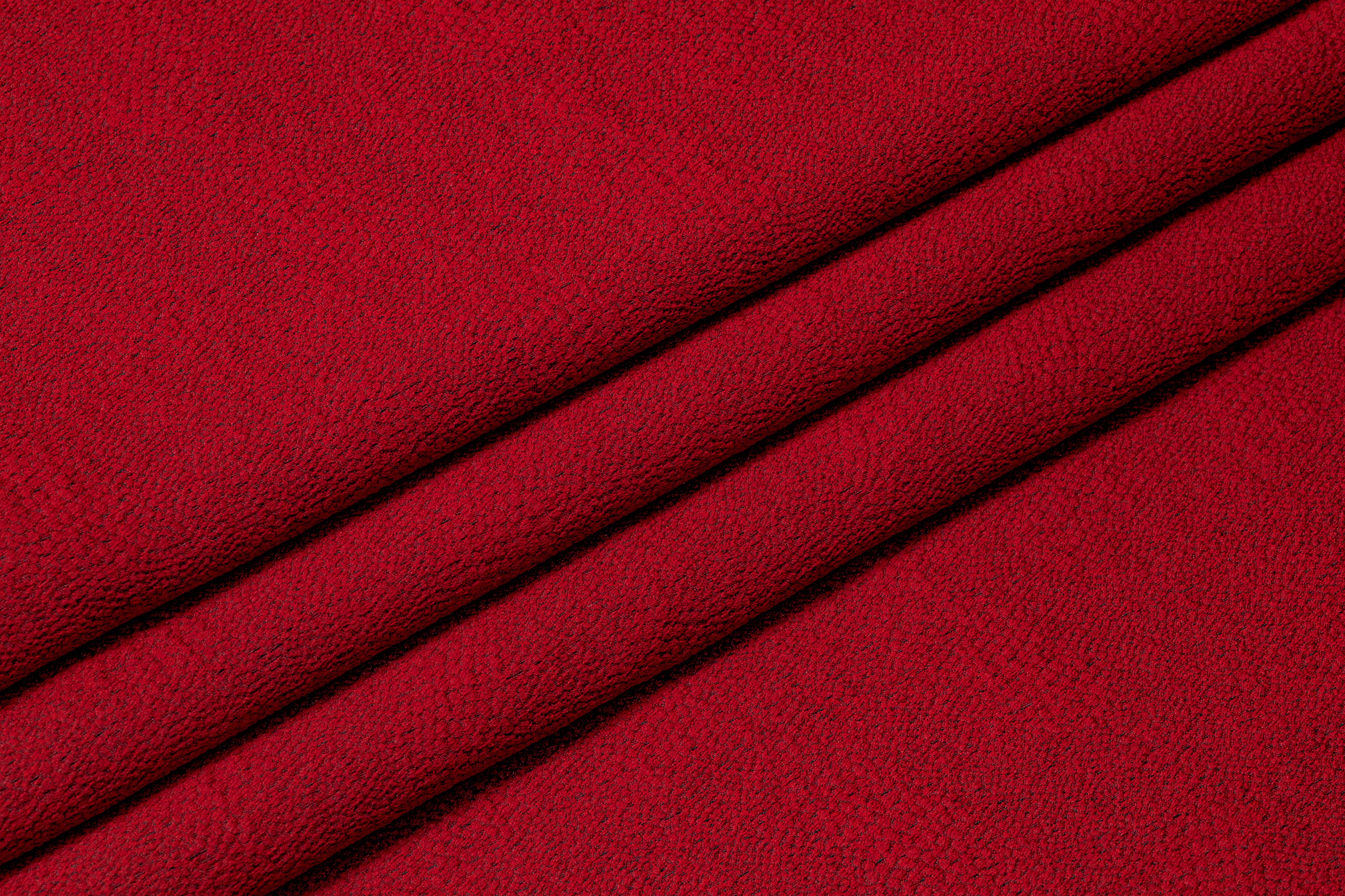 Textured Italian Brocade - Red