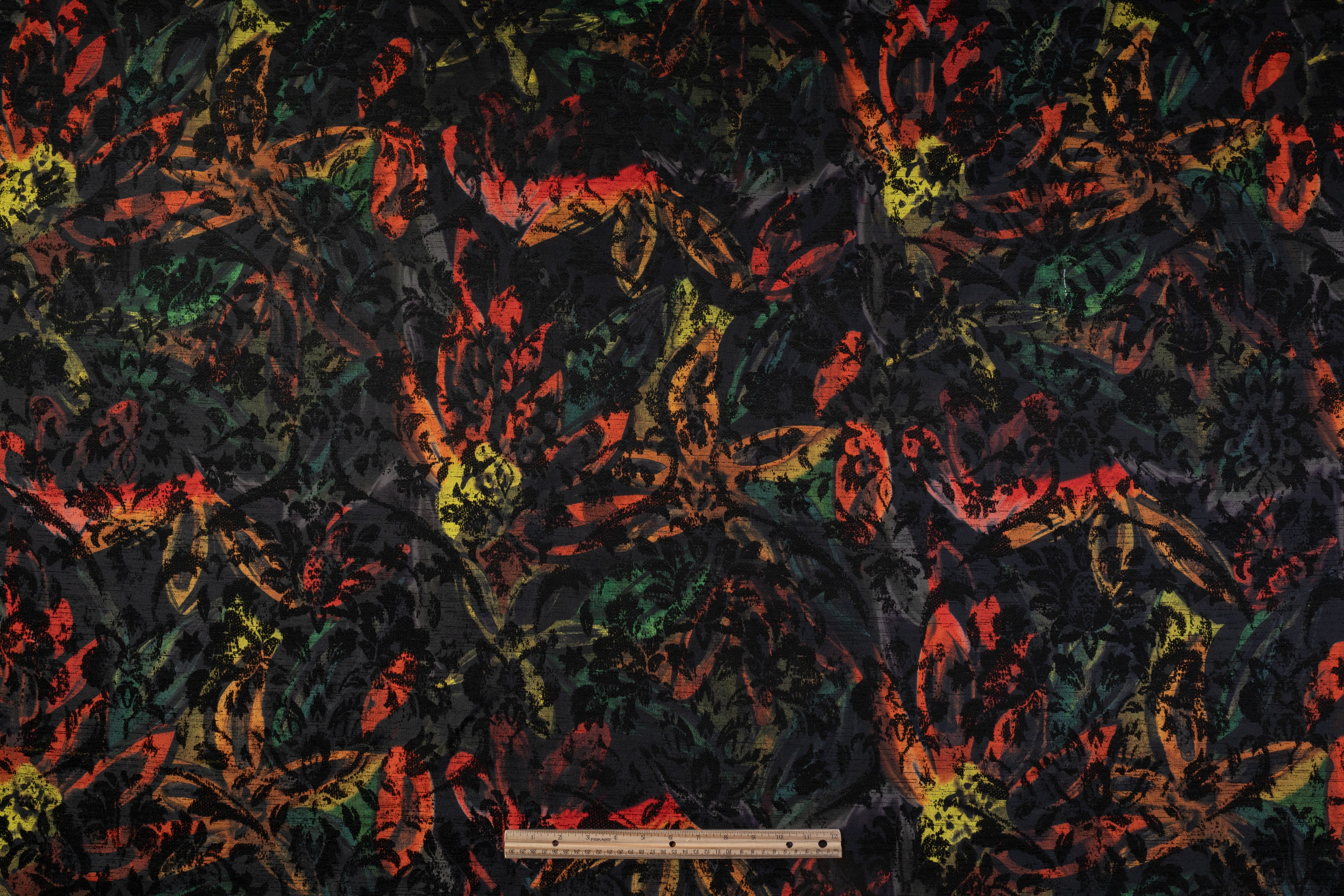 Abstract Printed Italian Chenille Brocade