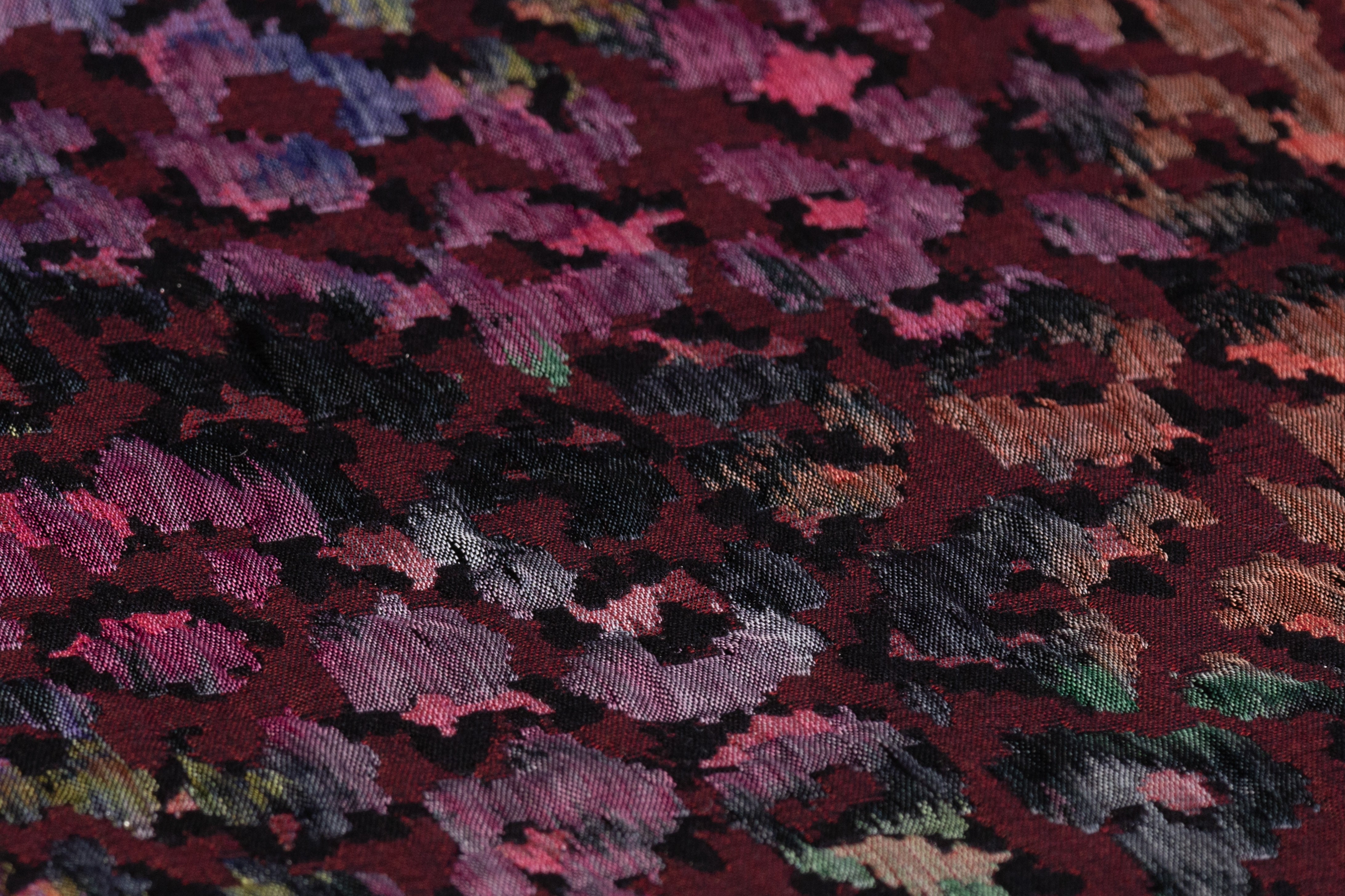 Metallic Italian Cheetah Chiné Brocade - Burgundy