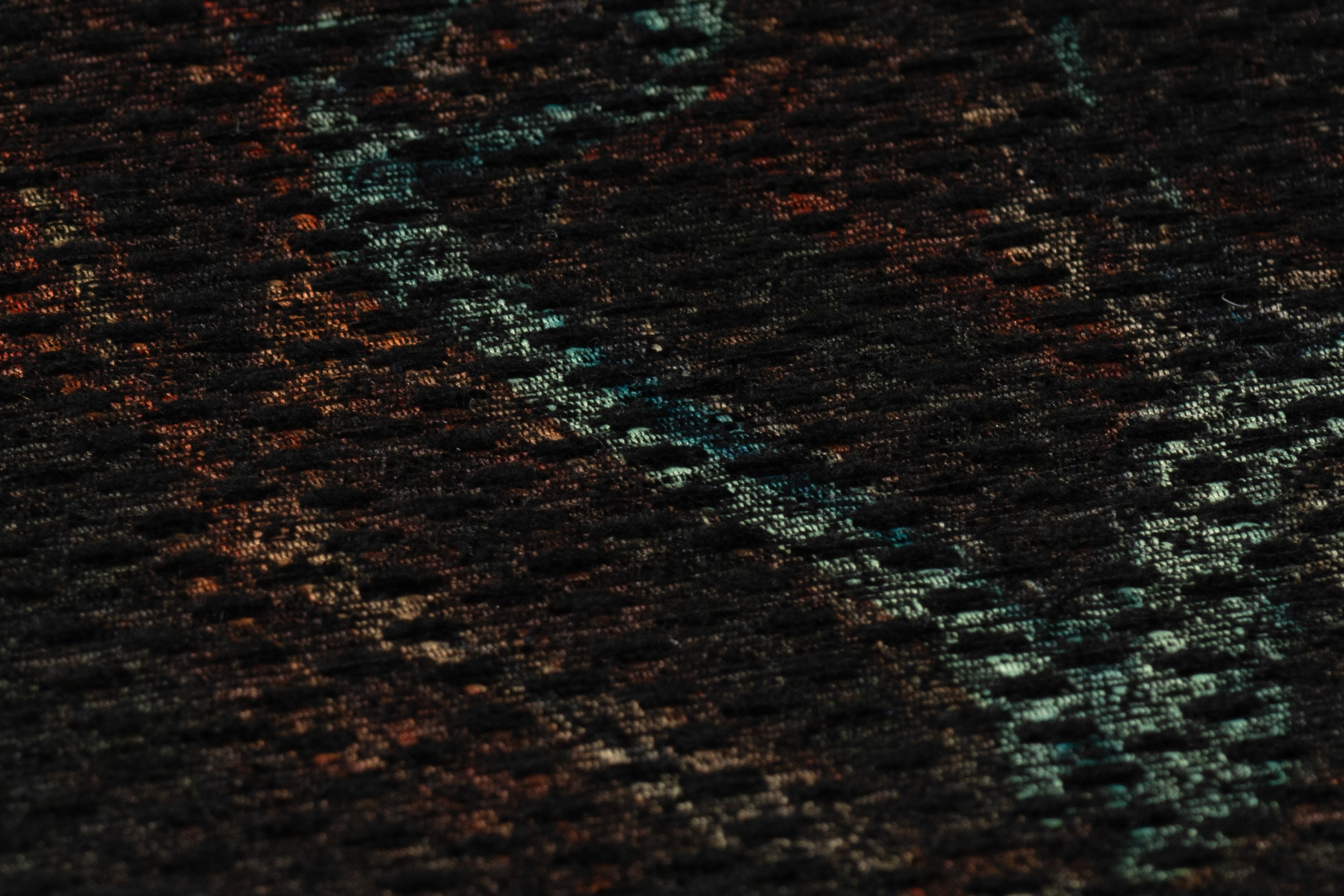 Abstract Printed Italian Chenille Brocade - Green