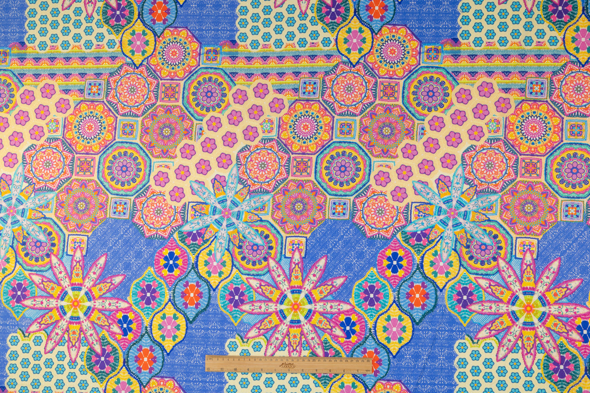 Bohemian Italian Viscose Linen Blend - Multicolor