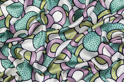 Printed Italian Silk Charmeuse - Multicolor