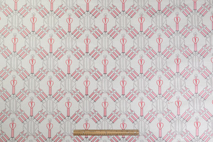 Valentino - Silk Blend Brocade - White / Pink / Red