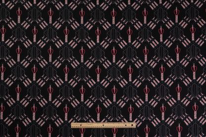Valentino - Silk and Wool Crepe - Black / Pink