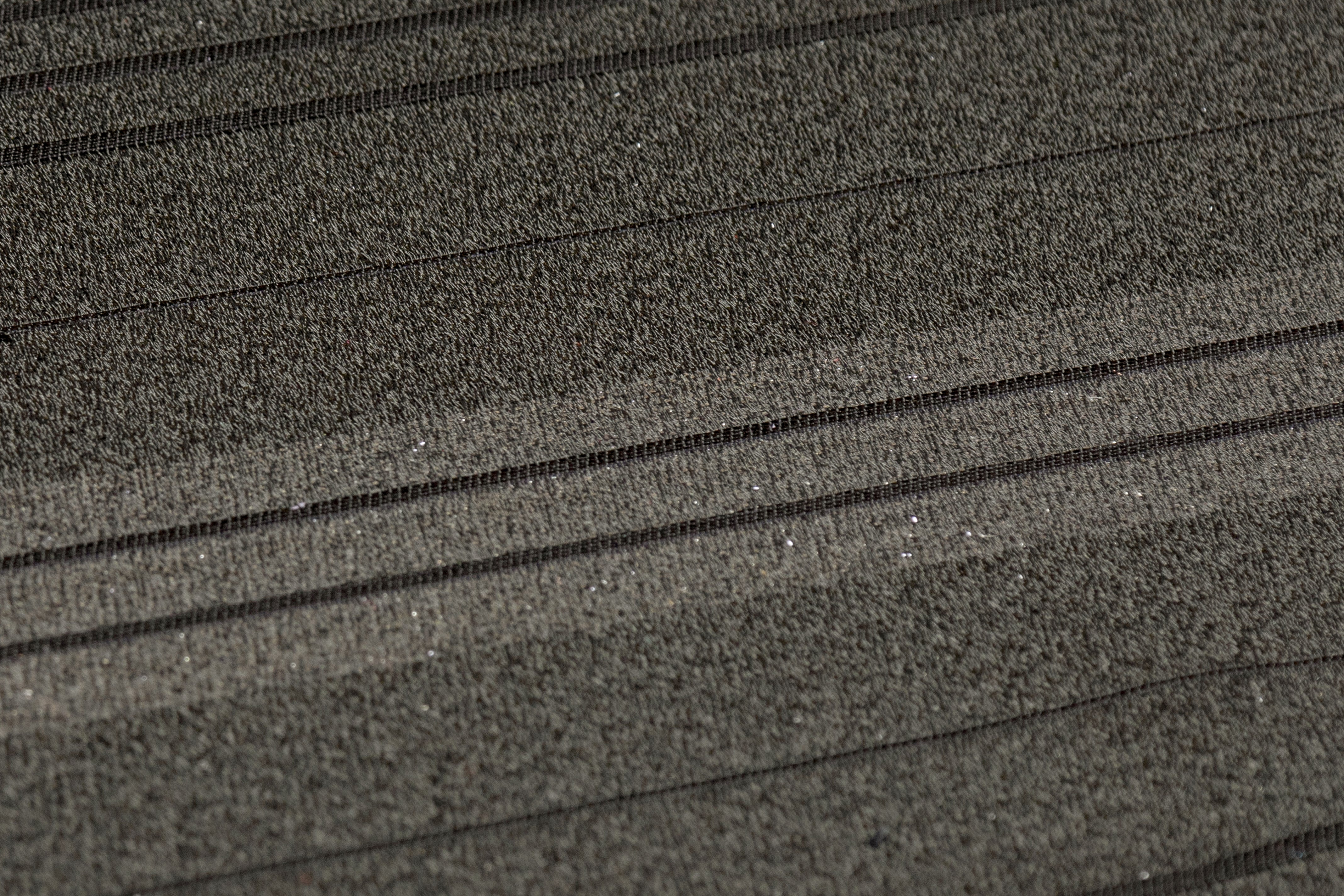 Striped Metallic Italian Jacquard - Gunmetal / Silver / Black