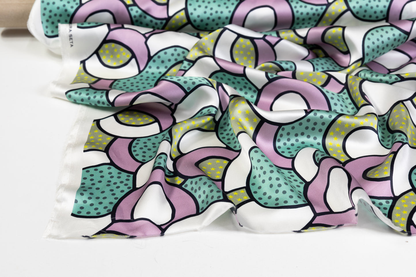 Printed Italian Silk Charmeuse - Multicolor