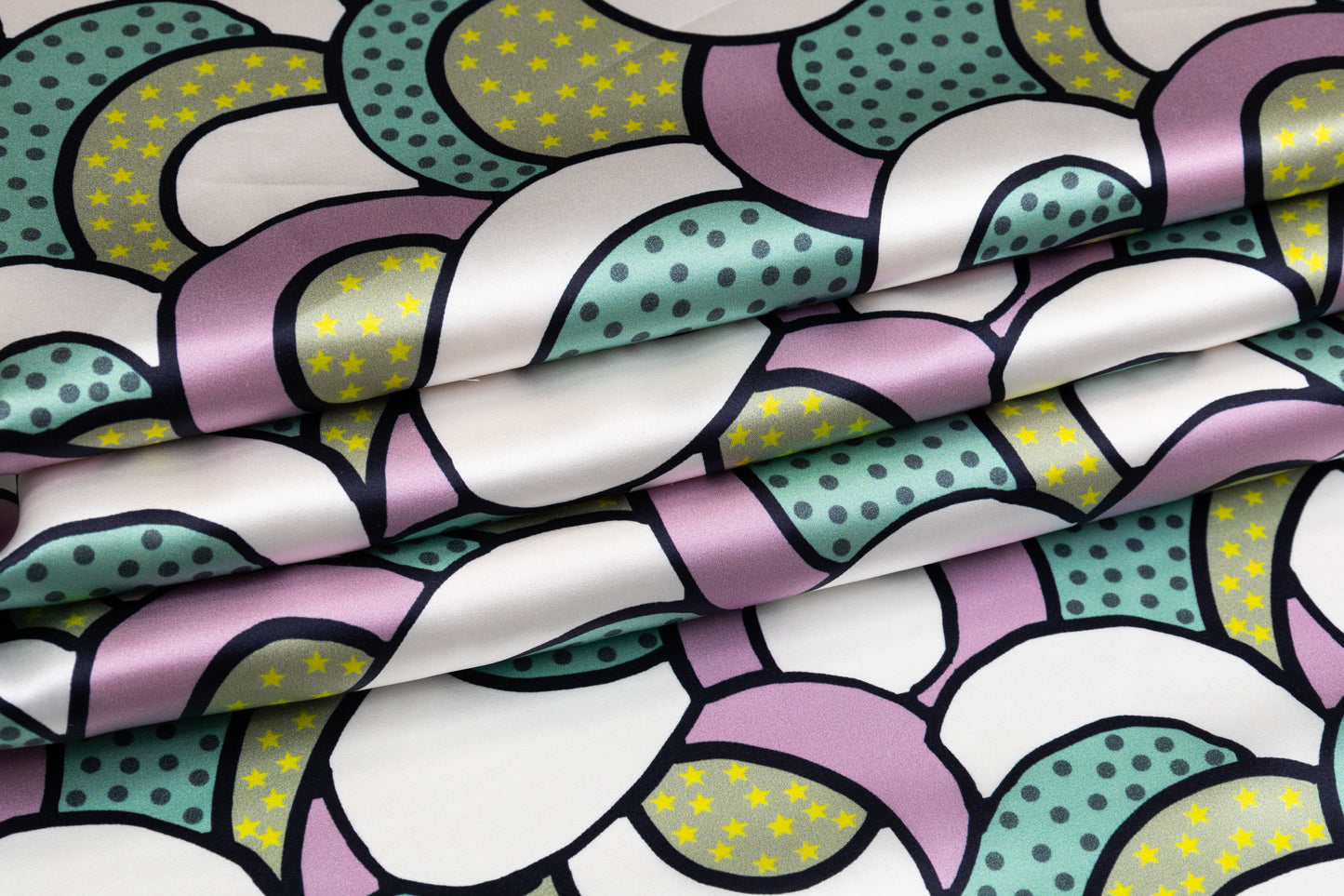 Printed Italian Silk Charmeuse - Multicolor