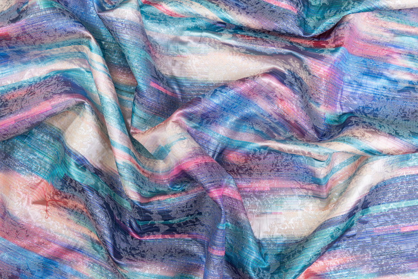 Abstract Printed Brocade - Multicolor
