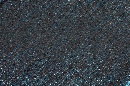 Metallic Italian Wool Suiting - Black / Electric Blue